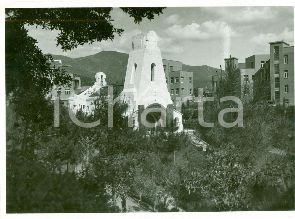 Fotografia d epoca originale 1938 GENOVA QUARTO Chiesa SAN GEROLAMO Istituto Pediatrico GASLINI Facciata FOTO 1
