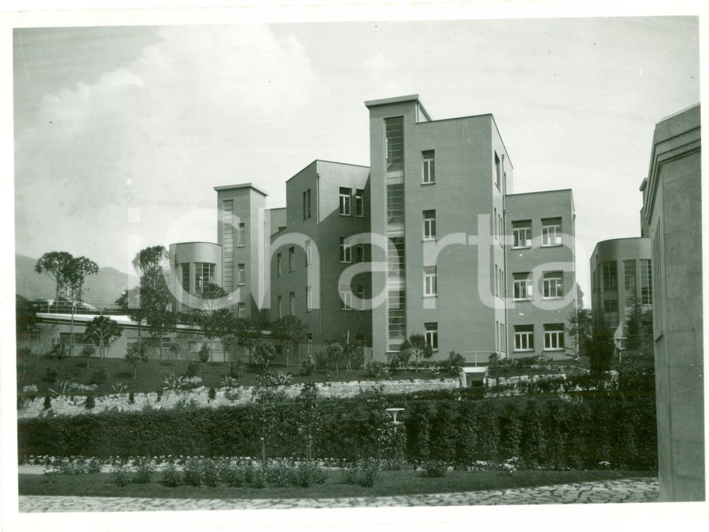 Fotografia d epoca originale 1938 GENOVA QUARTO Edifici nuovo Istituto Pediatrico GASLINI Vera fotografia 1