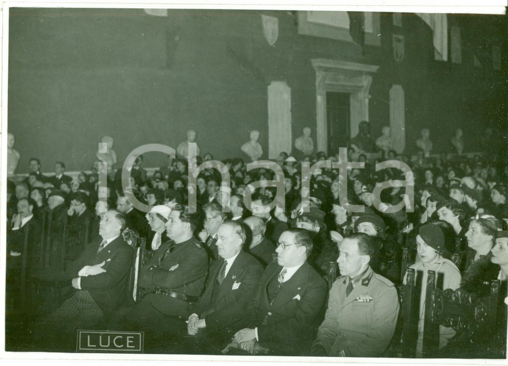 Fotografia d epoca originale 1934 ROMA Inaugurazione Congresso Internazionale MONTESSORI Fotografia 1
