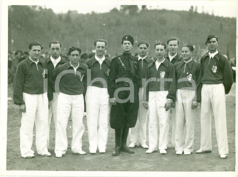 Fotografia d epoca originale 1934 MILANO Fiduciari esteri Littoriali SPORT Fotografia 1