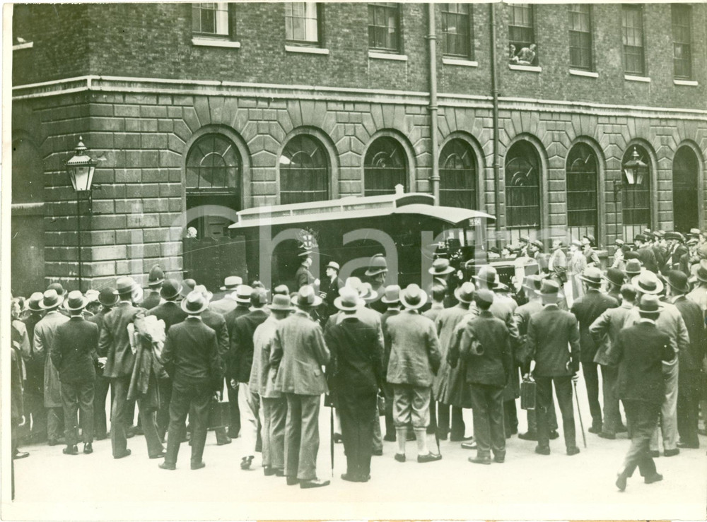 Fotografia d epoca originale 1929 LONDON UK Finanziere Clarence HATRY arrestato bancarotta Fotografia 1