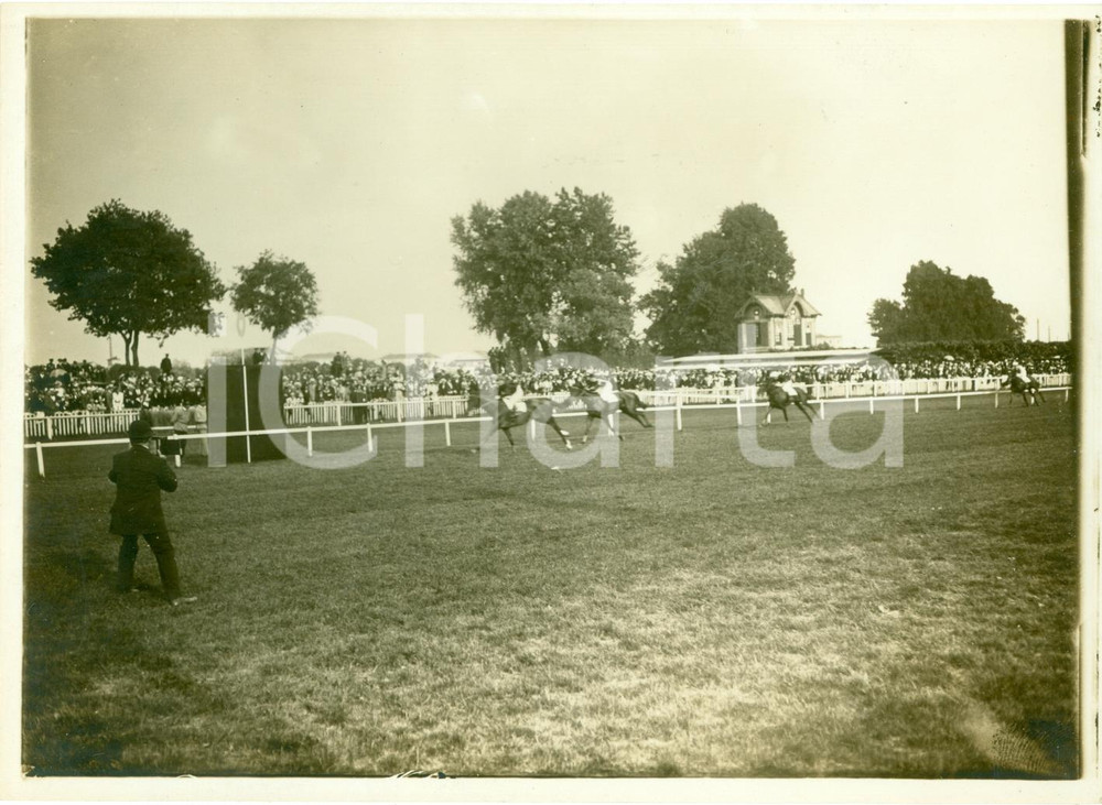 Fotografia d epoca originale 1914 MILANO Cavallo AUSTERLITZ vince Premio Commercio a SAN SIRO Fotografia 1