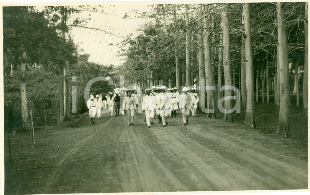 Fotografia d epoca originale 1926 GENALE SOMALIA Duca degli ABRUZZI Cesare Maria DE VECCHI DI VAL CISMON 1