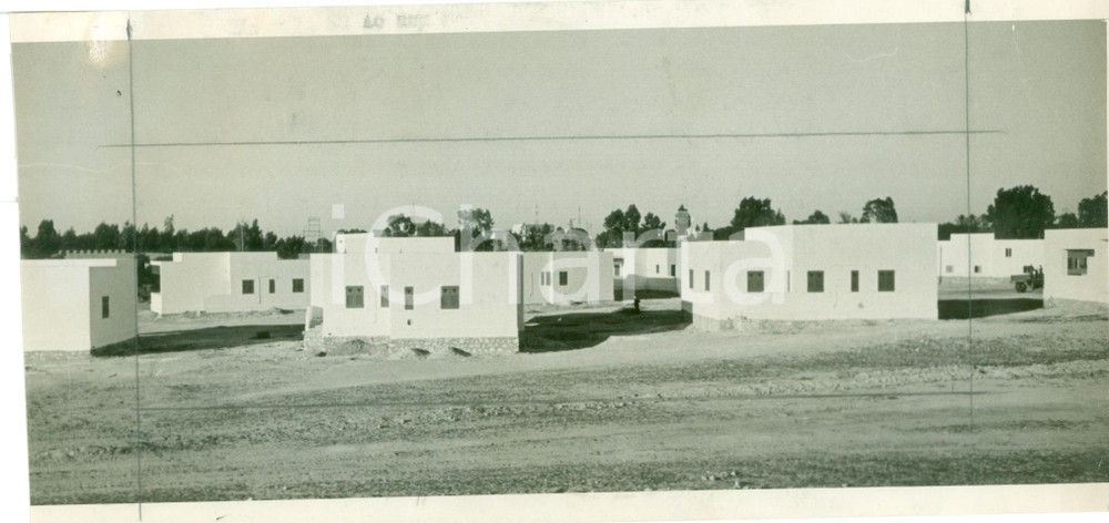 Fotografia d epoca originale 1937 TRIPOLI LIBIA Quartiere nuove case mutilati Fotografia 1