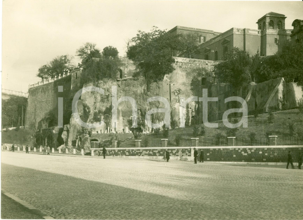 Fotografia d epoca originale 1940 ROMA Colle del CAMPIDOGLIO dopo demolizione edifici Fotografia 1