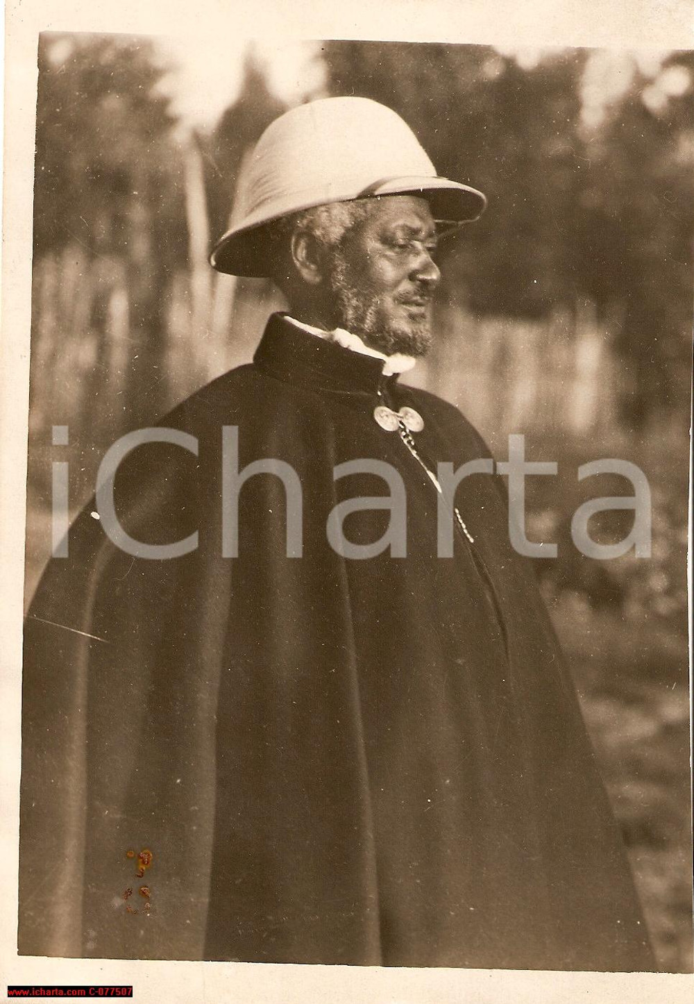 Fotografia d epoca originale 1929 DANCALIA ETIOPIA Il Ministro degli esteri dell ABISSINIA Fotografia 1