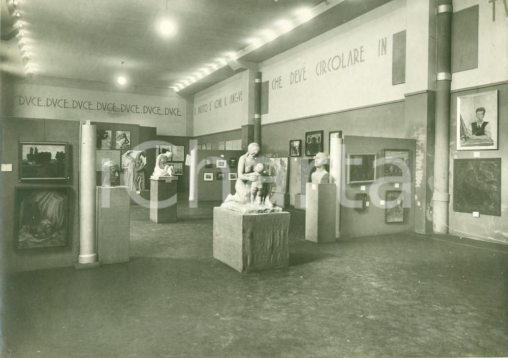 Fotografia d epoca originale 1935 Padova Littoriali dell Arte, GUF, pittura scultura 1