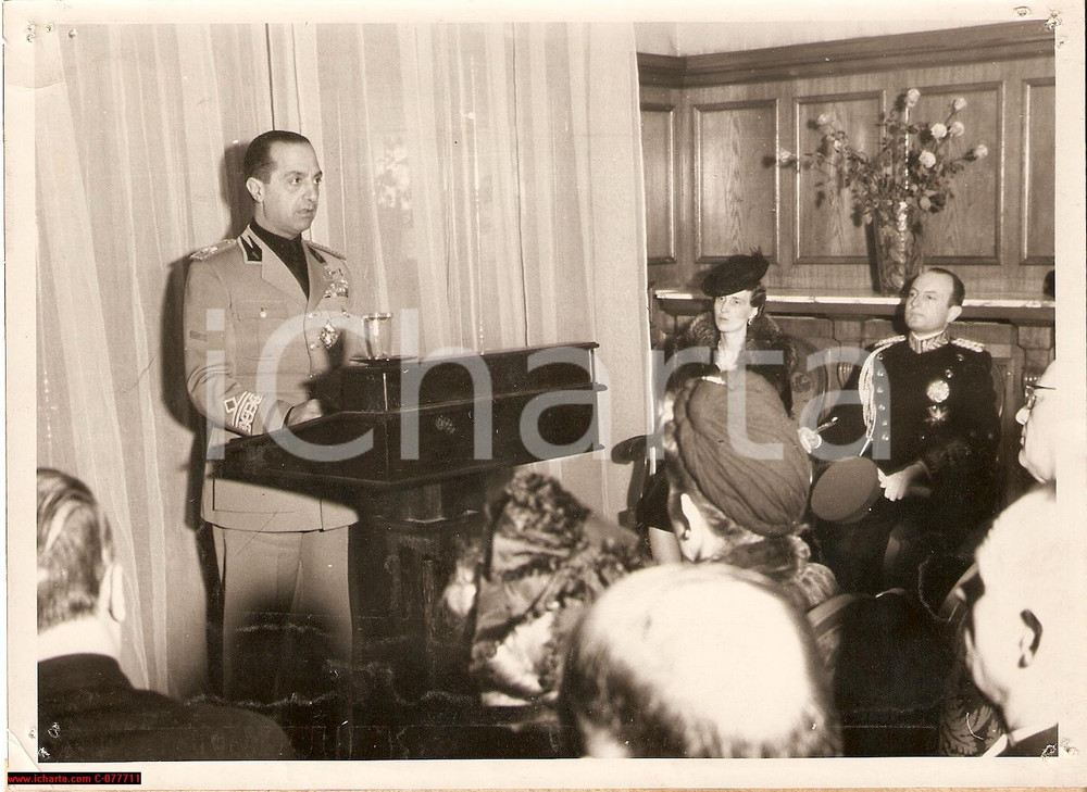 Fotografia d epoca originale 1940 Belgrado Paolo di Iugoslavia Giuseppe Bottai Foto 1