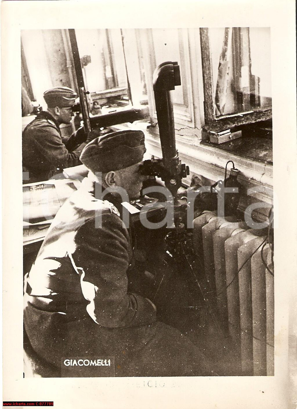 Fotografia d epoca originale 1941 WWII, Battaglia di Rostov, telemetri Wehrmacht 1