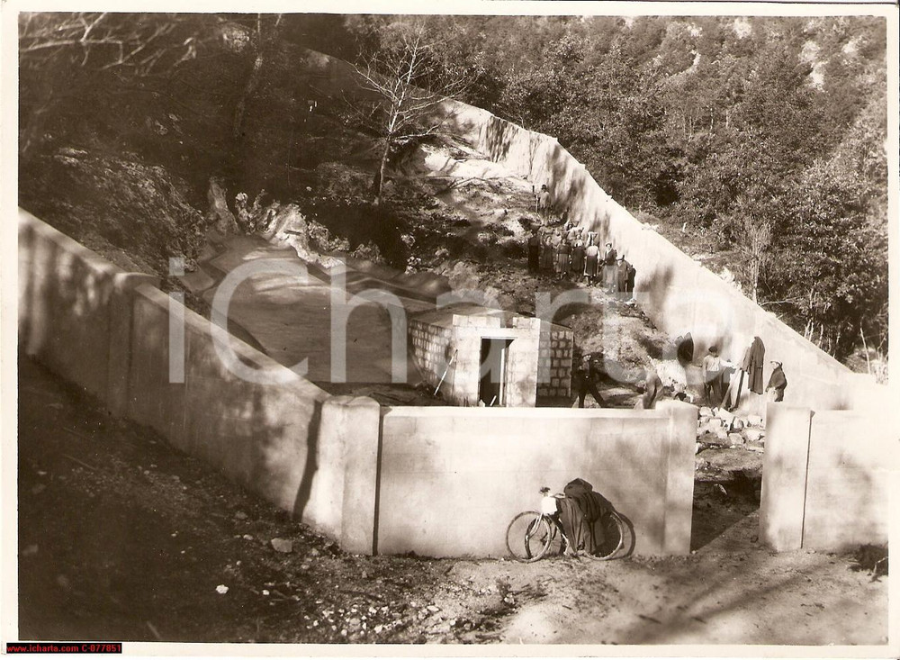 Fotografia d epoca originale 1939 Avellino Acquedotto Alto Calore, Cerasella animata 1
