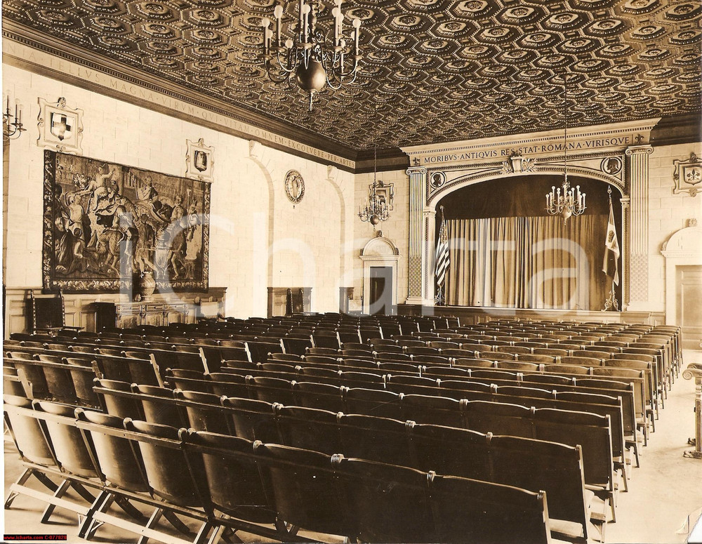 Fotografia d epoca originale 1932 NEW YORK USA Il teatro della Casa Italiana Fotografia 1