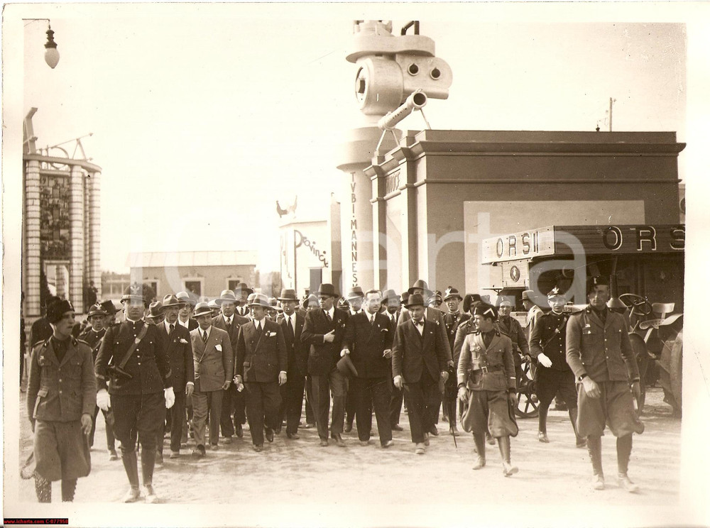 Fotografia d epoca originale 1932 Roma Parioli Fiera macchine agricole Foto Starace 1