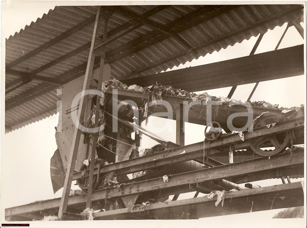 Fotografia d epoca originale 1934 Milano Cascina Gobba FOTO macinazione immondizia 1