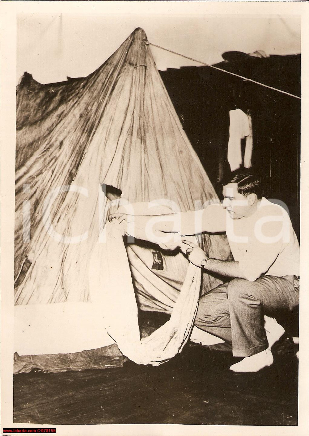 Fotografia d epoca originale 1939 Boston, Paul Siple,USA Antarctic Byrd Expedition 1