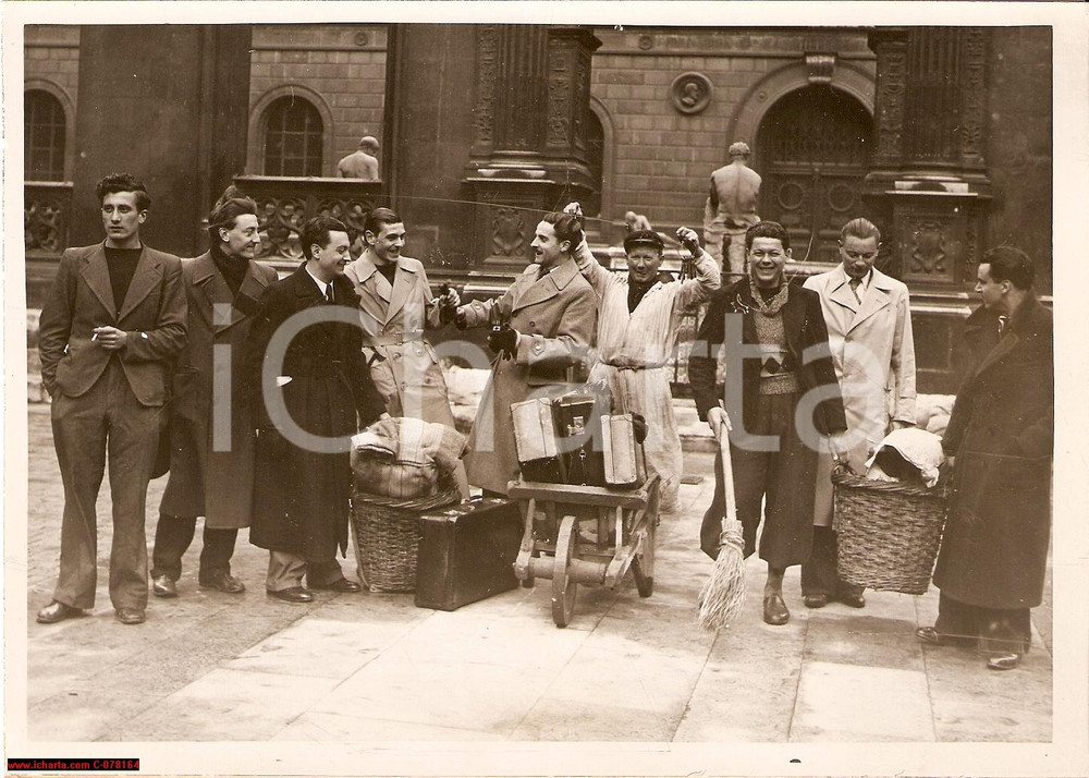 Fotografia d epoca originale 1938 Parigi Scuola belle arti Foto scultori italiani 1