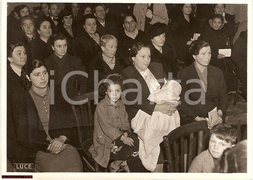Fotografia d epoca originale 1940 Roma, Battaglia Demografica Partito Fascista PHOTO 1