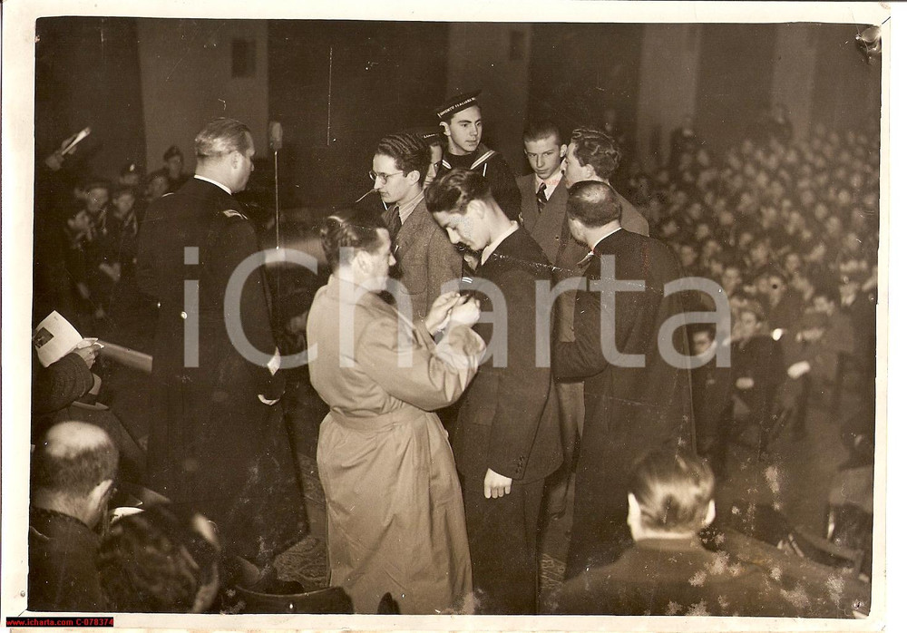 Fotografia d epoca originale 1940 Milano Istituto Gonzaga  Premiazione alunni Foto 1