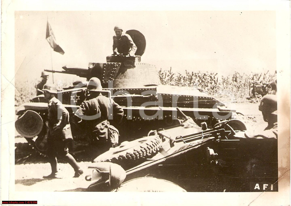 Fotografia d epoca originale 1941 WW2 BATTAGLIA DI BUCAREST Fronte Orientale PHOTO 1