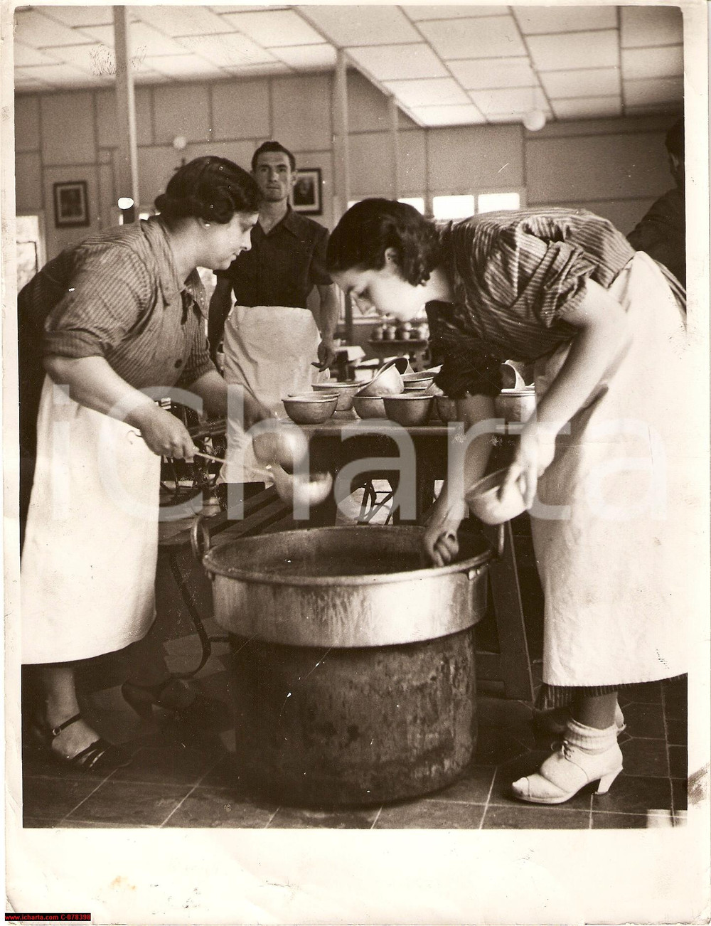 Fotografia d epoca originale 1938 MILANO PARCO RAVIZZA Cucine colonia elioterapica 1