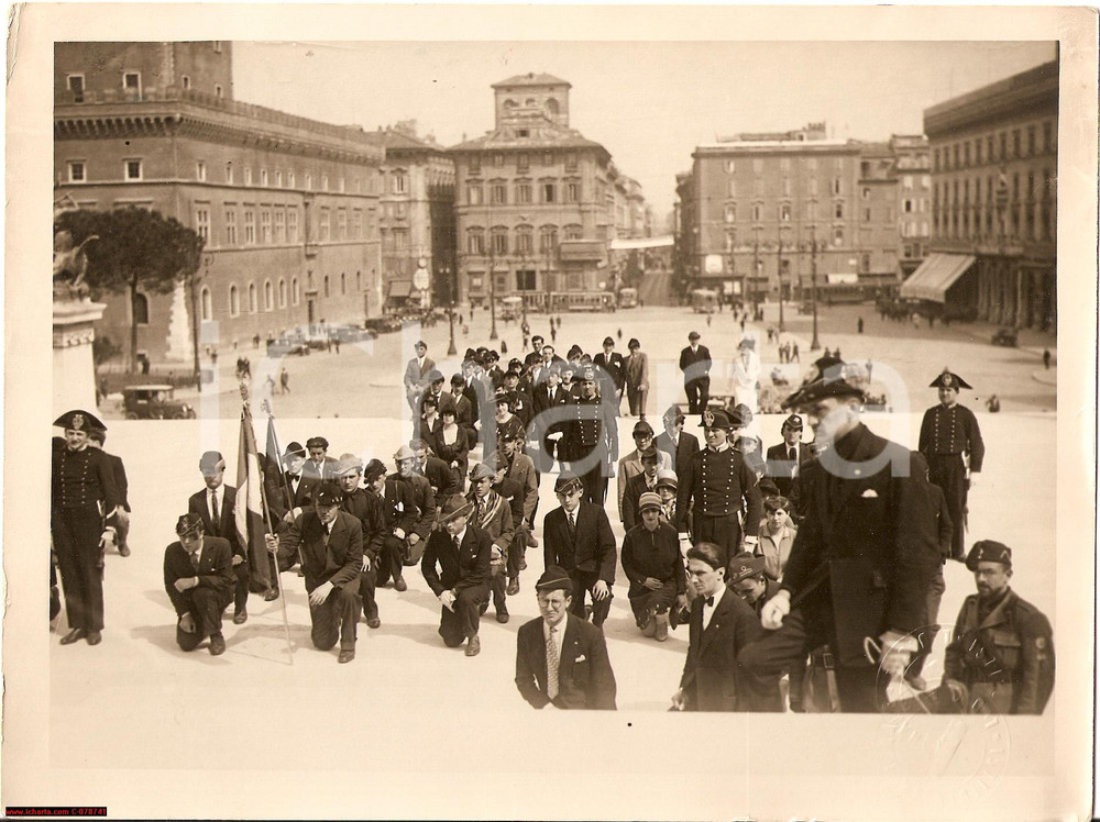 Fotografia d epoca originale 1930 Vittoriano universitari rumeni bulgari e ungheresi 1