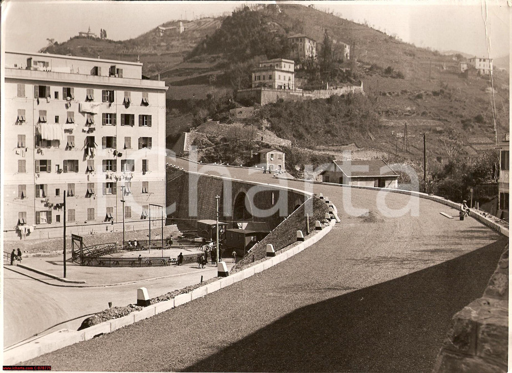 Fotografia d epoca originale 1935 Autostrada A7 Genova  Serravalle Tratto ultimato 1
