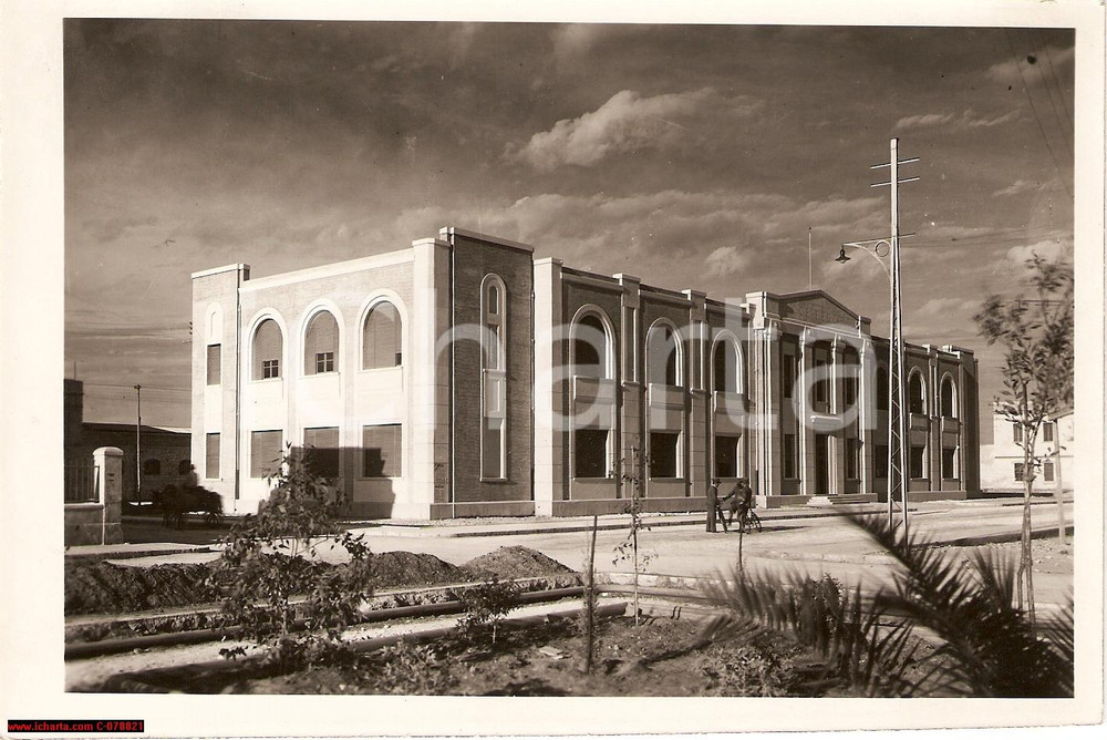Fotografia d epoca originale 1935 BENGASI Cirenaica SCUOLE MEDIE GIOSUE  CARDUCCI 1