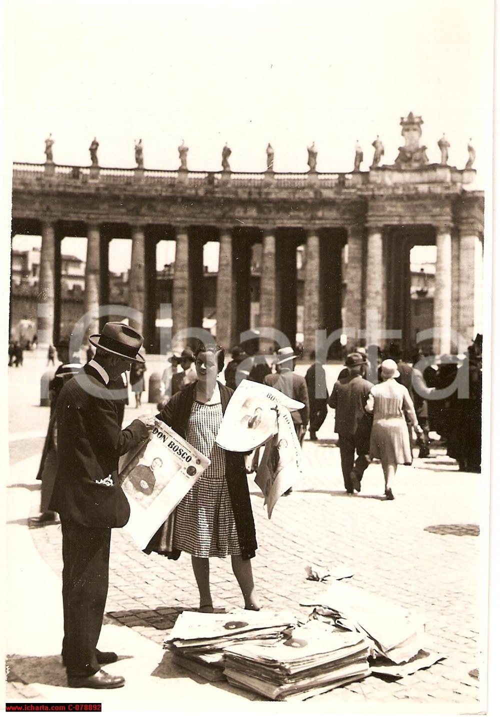 Fotografia d epoca originale 1929 BEATIFICAZIONE DON BOSCO Osservatore Romano FOTO 1