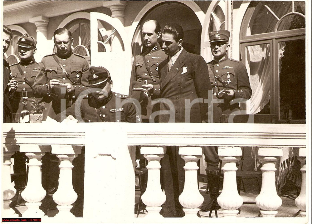 Fotografia d epoca originale 1935 LETTONIA RIGA dono MUSSOLINI Real Photo 1