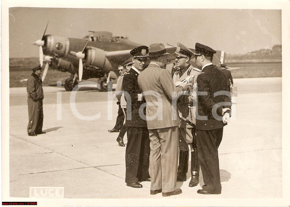 Fotografia d epoca originale 1939 GALEAZZO CIANO incontra ALEKSANDER CINCAR MARKOVIC 1