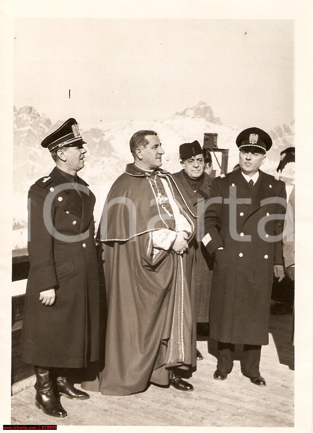 Fotografia d epoca originale 1939 CORTINA D AMPEZZO Inaugurazione funivia VERA FOTO 1