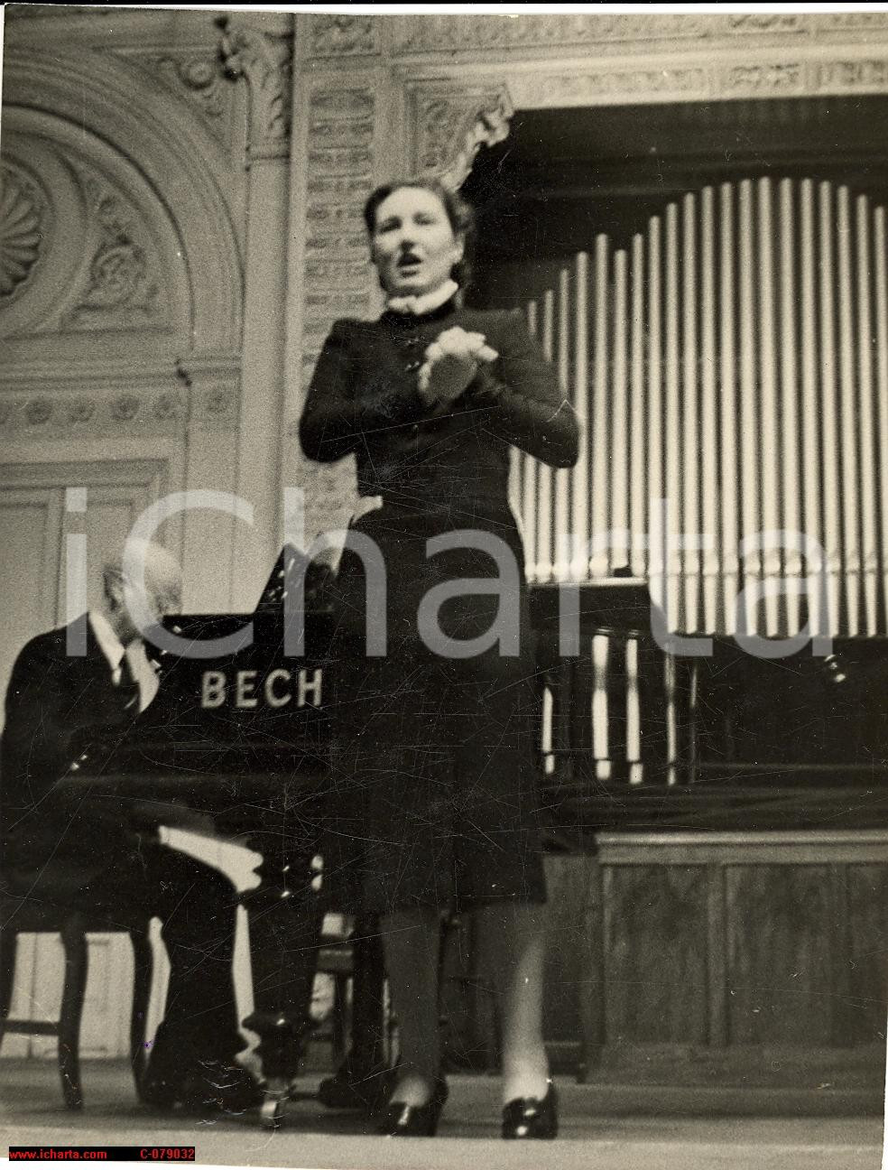 Fotografia d epoca originale 1938 MILANO Scuola di canto al Conservatorio VERA FOTO 1