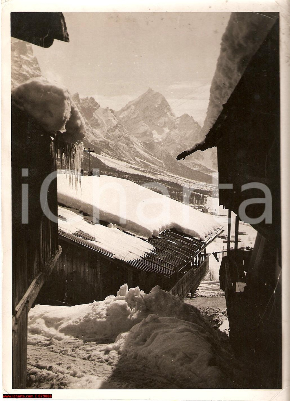 Fotografia d epoca originale 1935 MONTE ANTELAO Re delle Dolomiti REAL PHOTO 1