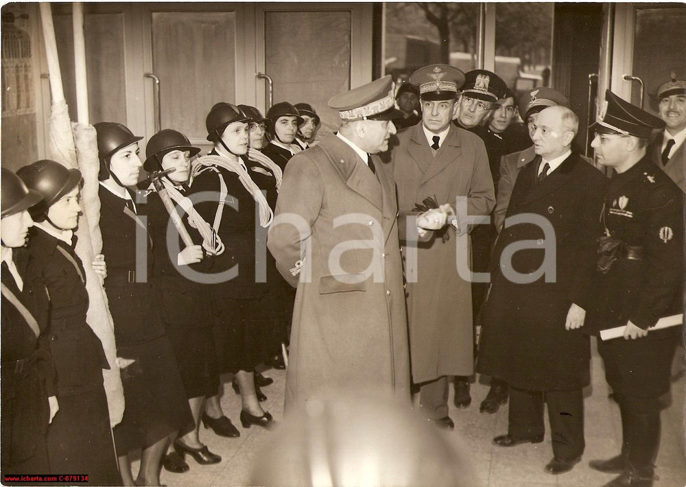 Fotografia d epoca originale 1939 Torino UNPA. Prove Sfollamento anti aereo 1
