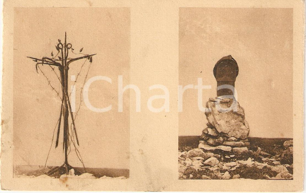 Cartolina originale da collezione 1930 ca FOGLIANO REDIPUGLIA  SACRARIO MILITARE Cippi Parco della RIMEMBRANZA 1
