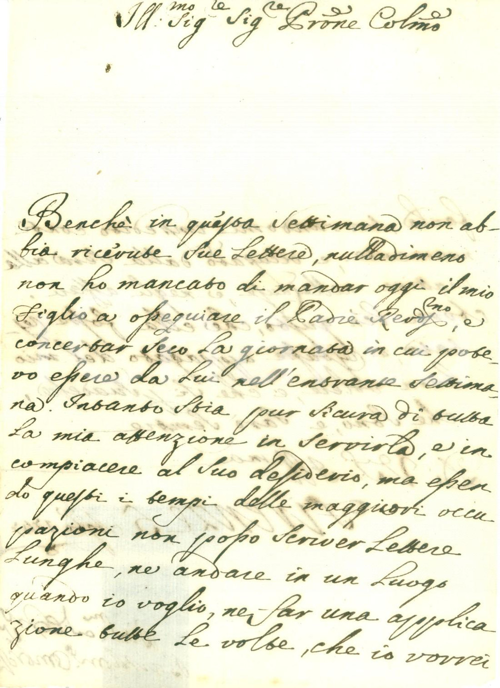 Documento originale, autentico 1747 FIRENZE Bartolomeo OMBROSI occupato nelle cause dalla sera alla mattina 1