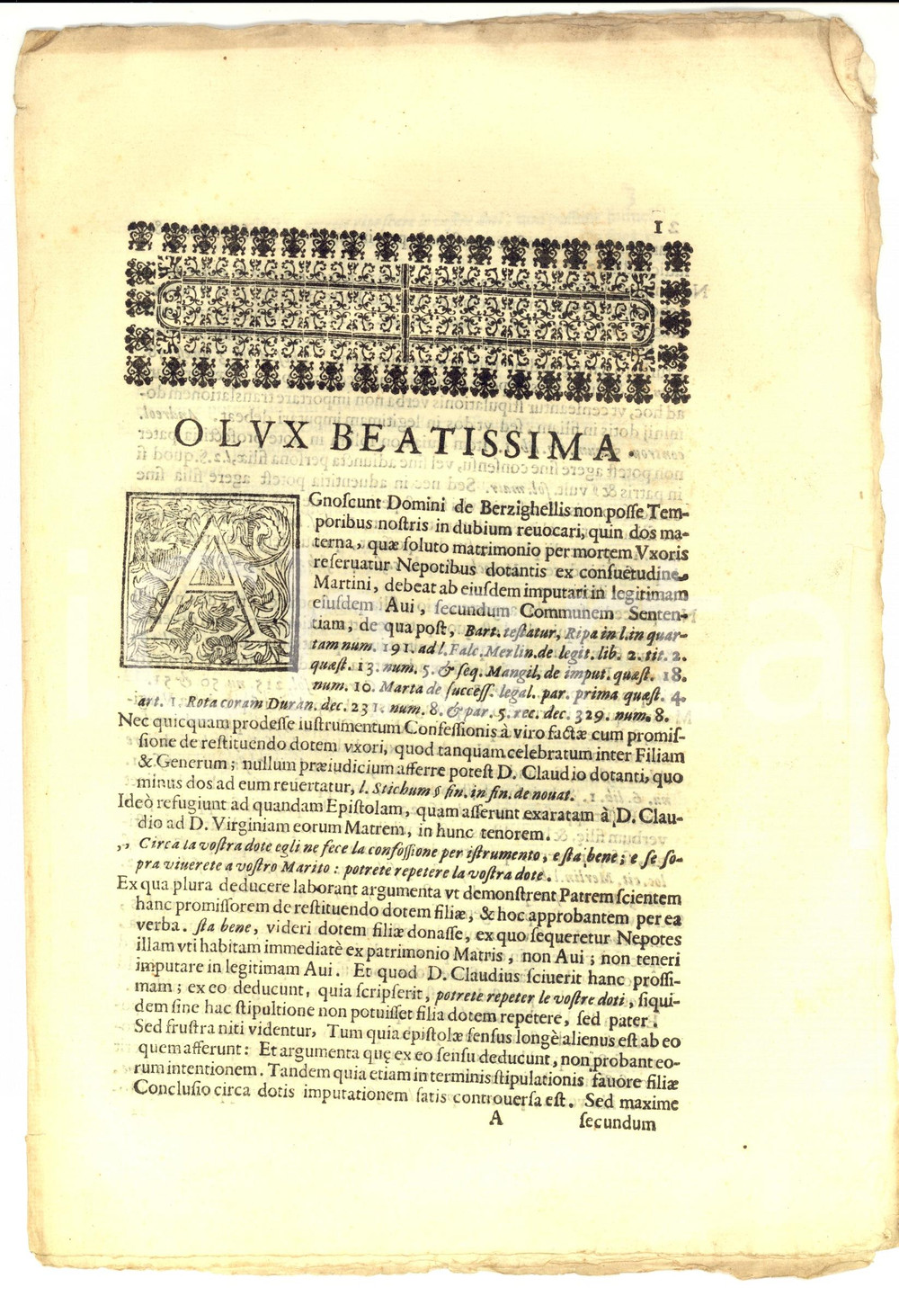 Documento originale, autentico 1667 COLLE VAL D ELSA Restituzione della dote di Virginia USIMBARDI BERZIGHELLI 1