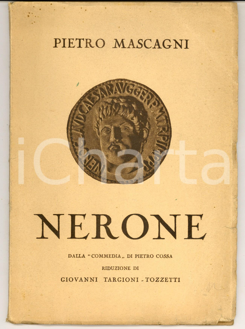 Oggetto da collezione cartaceo 1935 LIVORNO Pietro MASCAGNI Nerone  Libretto in 3 atti Ed. BELFORTE 1