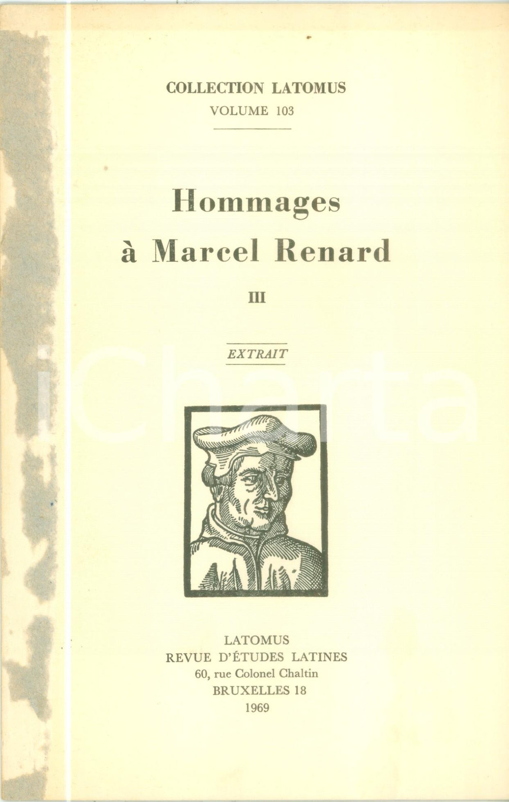 Libro, pubblicazione d epoca 1969 Antonino DI VITA Date di fondazione di LEPTIS e SABRATHA DANNEGGIATO 1