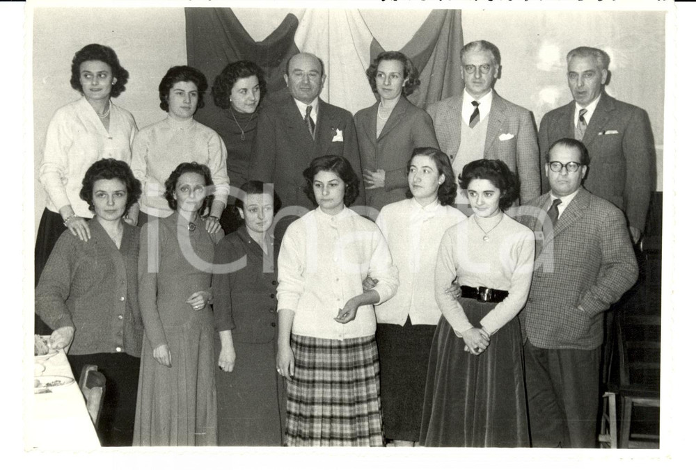 Fotografia d epoca originale 1956 MILANO Pranzo fine anno ditta Ing. S. BELOTTI & C. Foto 2 1