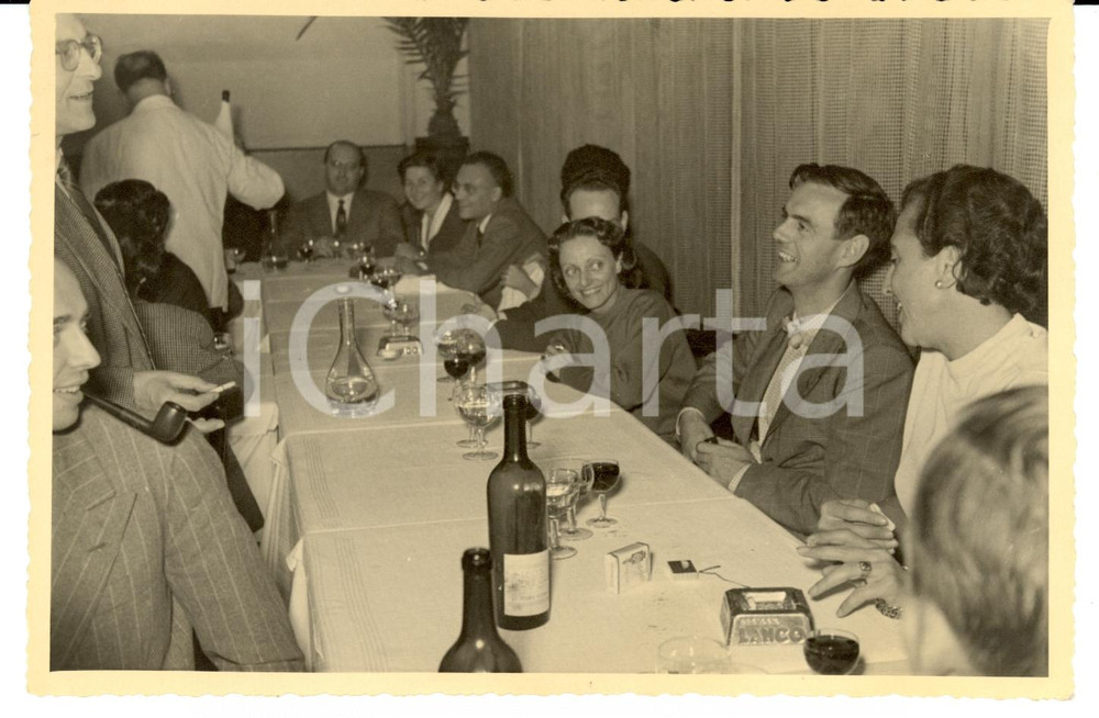 Fotografia d epoca originale 1953 MILANO Pranzo SELEZIONE Maria VISCONTI DI MODRONE Foto 1