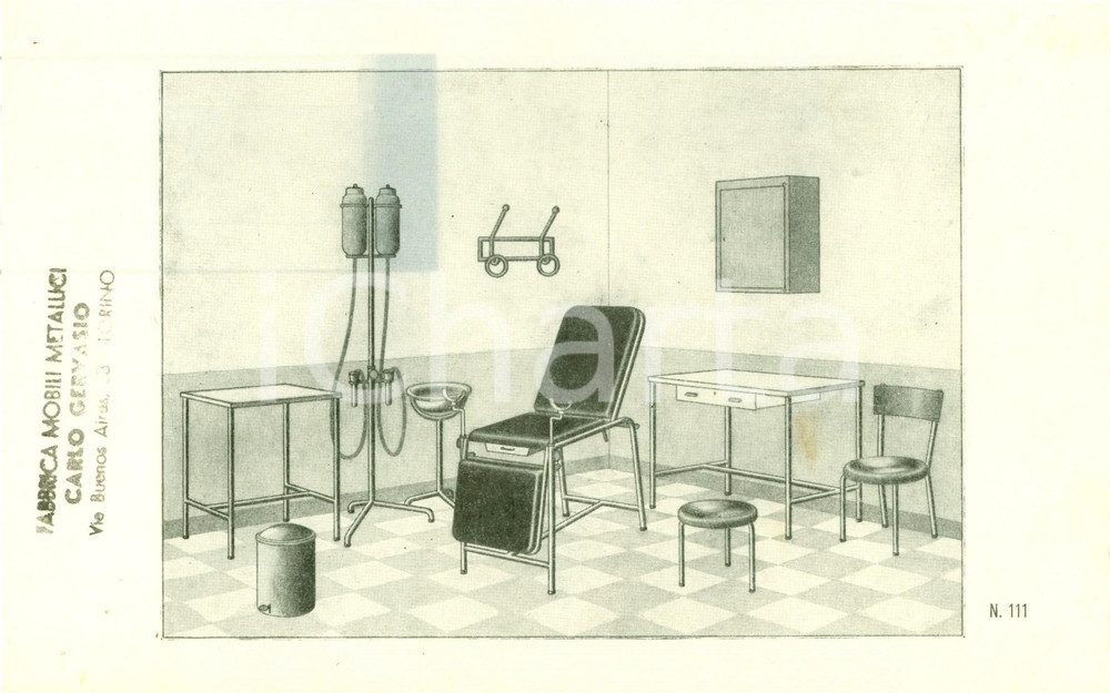 Materiale pubblicitario d’epoca 1950 ca TORINO Fabbrica mobili metallici Carlo GERVASIO  Pubblicità 1 1