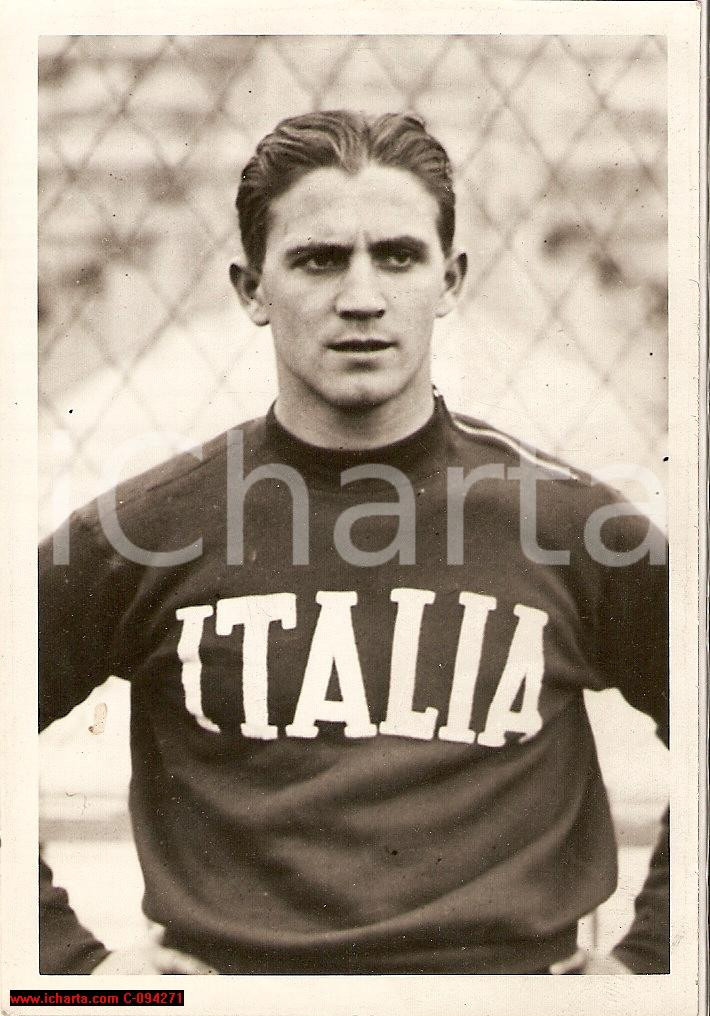 Fotografia d epoca originale 1939 CALCIO Nazionale ITALIA  Vittorio Sardelli  Ritratto Foto 9x13 cm 1