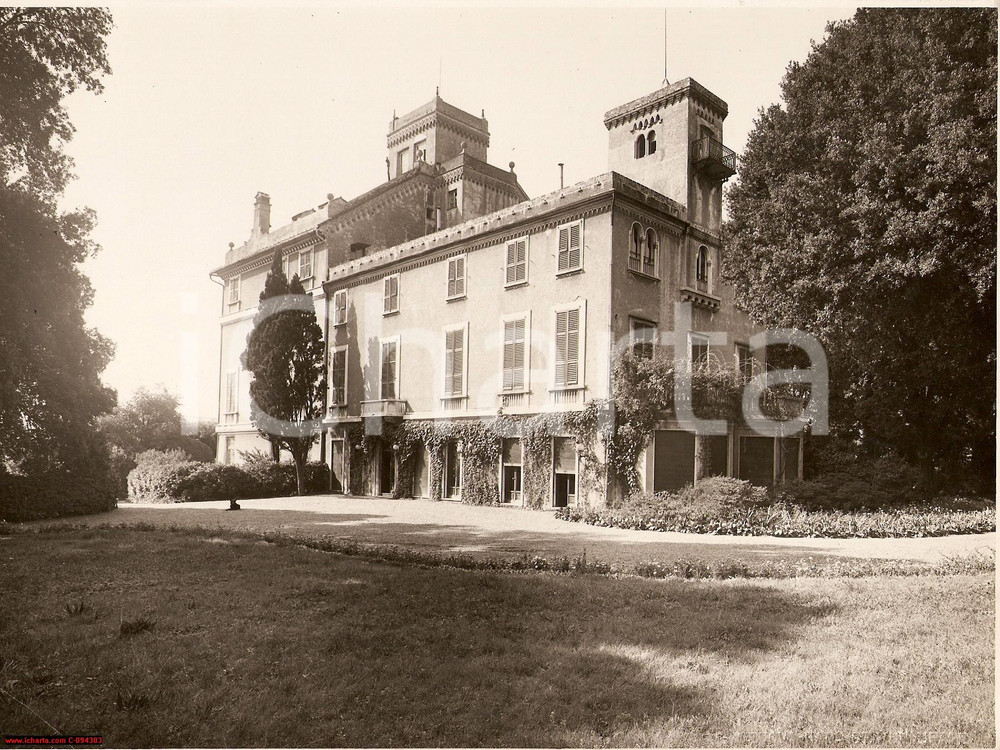 Fotografia d epoca originale 1932 Sestri Ponente, Villa Rossi Martini, Sc. Garibaldi 1