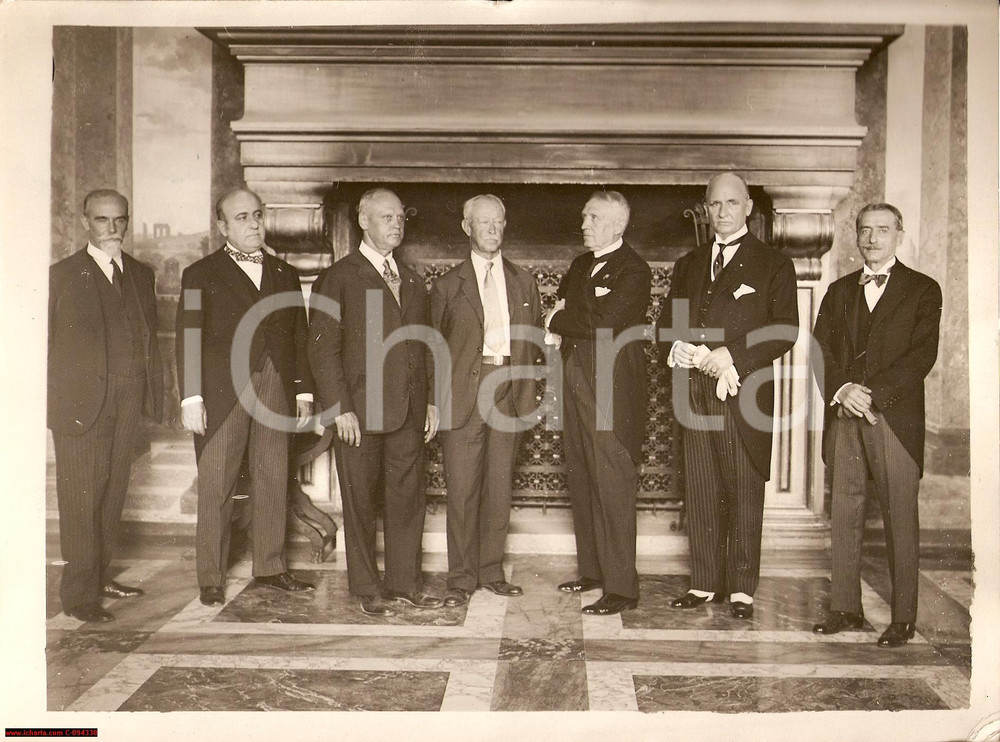 Fotografia d epoca originale 1930 ROMA Giulio Aristide SARTORIO all Accademia d ITALIA Fotografia 1