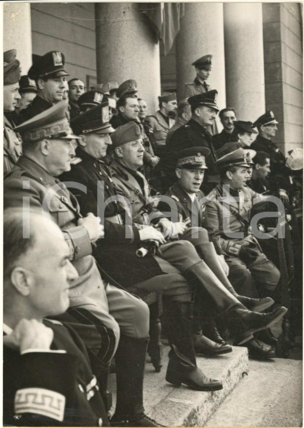 Fotografia d epoca originale 1942 MILANO Arena  Saggio ginnico  Carlo RAVASIO e autorità Foto 13x18 1
