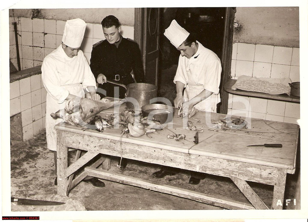 Fotografia d epoca originale 1941 ROMA Gara prelittoriale maschile di cucina Fotografia 1