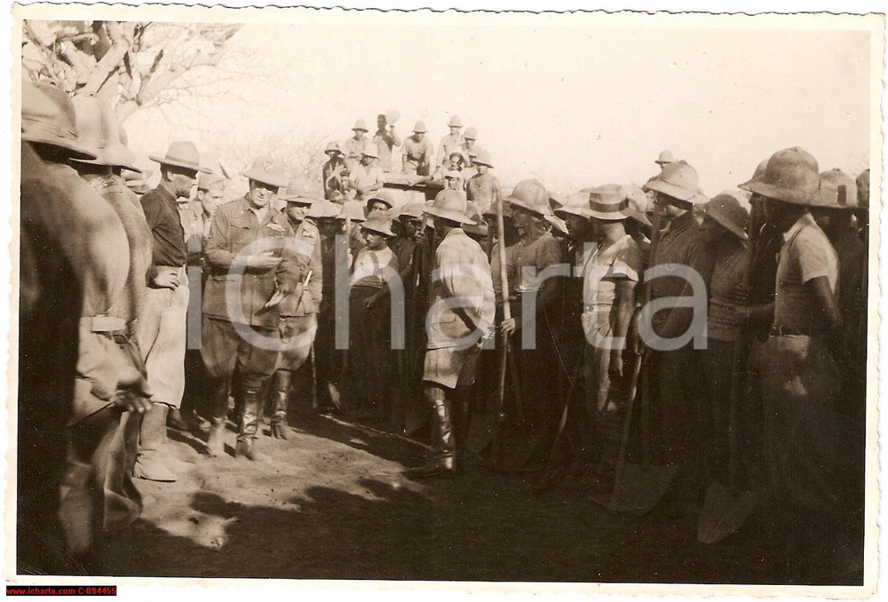 Fotografia d epoca originale 1937 Etiopia AOI, il Viceré Rodolfo GRAZIANI a Neghelli  Fotografia 1