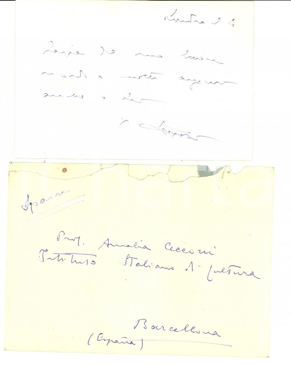 Autografo originale 1960 LONDON Italian Embassy  Biglietto auguri Autografo VITTORIO ZOPPI 1