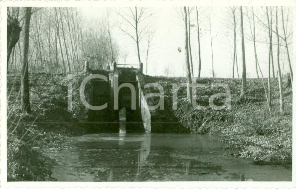Fotografia d epoca originale 1965 ca MONTICELLI PAVESE PV Canali prima della sistemazione Fotografia 1