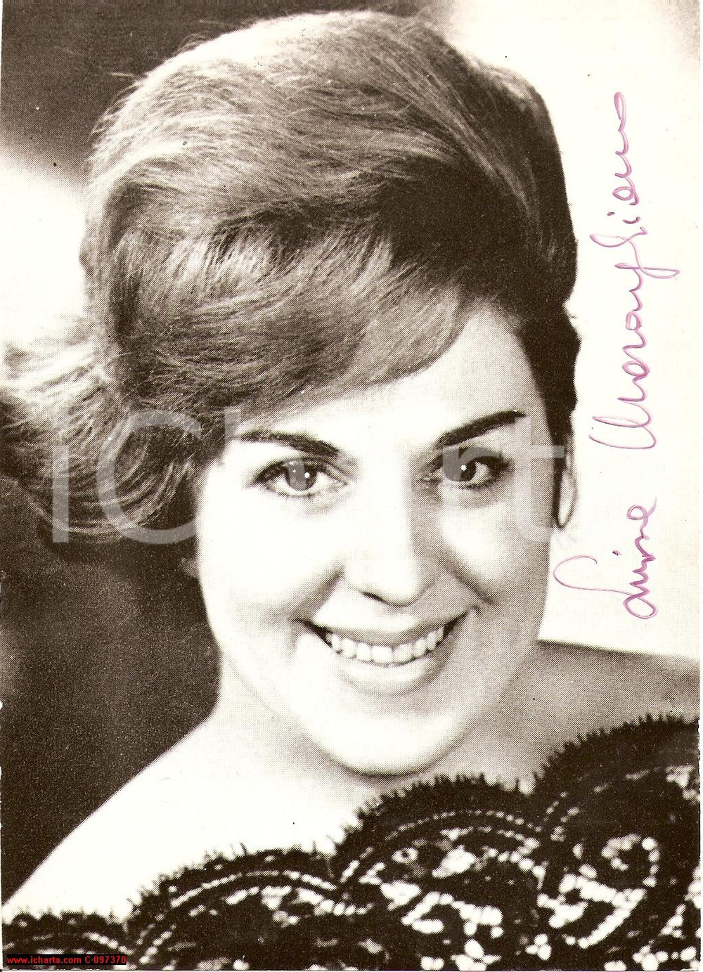 Autografo originale 1970 Luisa MARAGLIANO Soprano Fotografia AUTOGRAFA 1